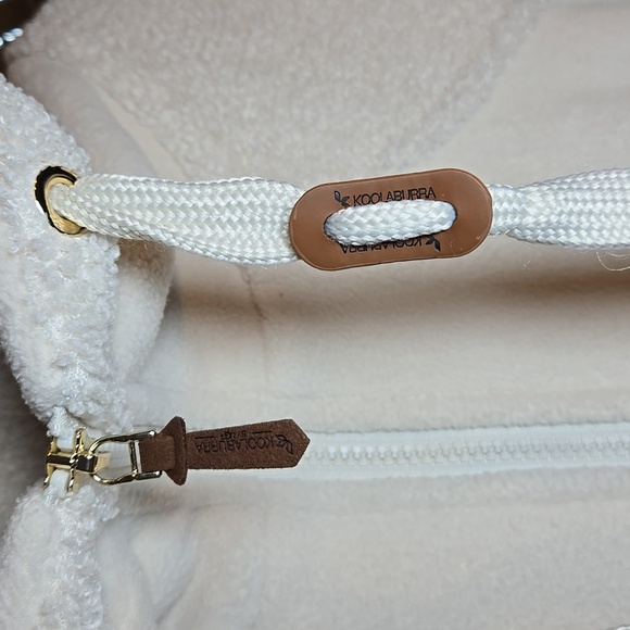 Koolaburra by UGG Hooded Sherpa Fleece Anorak Cinch Waist Jacket New With Tag - Picture 5 of 16